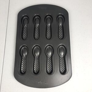 Wilton Cookie Edible Spoons Pan 8 Cavity Cookie Non Stick Sheet Pan